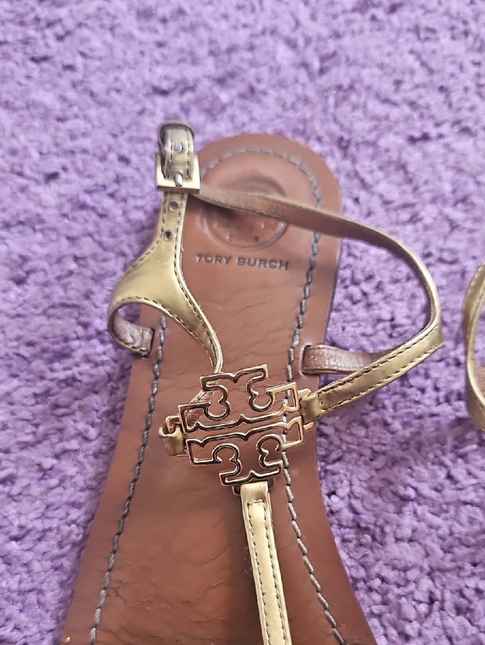 Tory Burch T-Strap Sandals - Picture 2 of 6